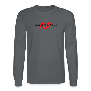 Men's Long Sleeve T-Shirt - charcoal