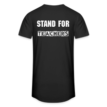 Load image into Gallery viewer, Stand For Teachers - Unisex Long Body Urban Tee - black